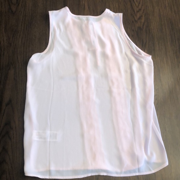 JCrew Blush pink tank with key hole and tie - Picture 5 of 5